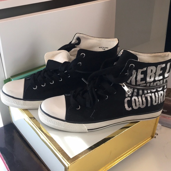 Juicy couture converse style hi top sneakers - Picture 1 of 4